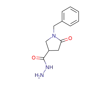 Molecular Structure of 368429-72-5 (1-benzyl-5-oxo-3-pyrrolidinecarbohydrazide)