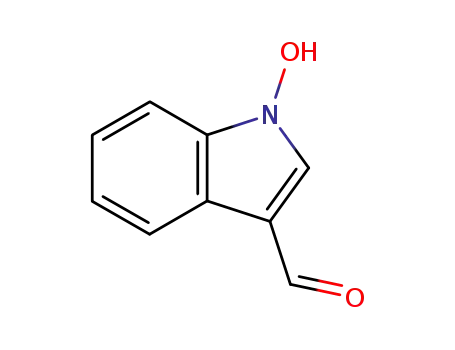 Molecular Structure of 67282-51-3 (1H-Indole-3-carboxaldehyde, 1-hydroxy-)