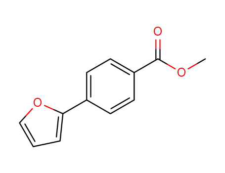 Molecular Structure of 53355-25-2 (4-FURAN-2-YL-BENZOIC ACID METHYL ESTER)