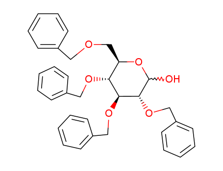 tetra-O-benzyl-D-glucopyranose; 2,3,4,6-tetrakis-O-(phenylmethyl)-D-glucopyranose;2,3,4,6-tetra-O-benzyl-α-D-glucopyranose