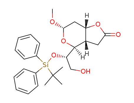 (3aS,4S,6S,7aS)-4-[(S)-1-(tert-Butyl-diphenyl-silanyloxy)-2-hydroxy-ethyl]-6-methoxy-tetrahydro-furo[3,2-c]pyran-2-one