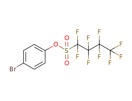 Molecular Structure of 321970-34-7 (1-Butanesulfonic acid, 1,1,2,2,3,3,4,4,4-nonafluoro-, 4-bromophenyl
ester)