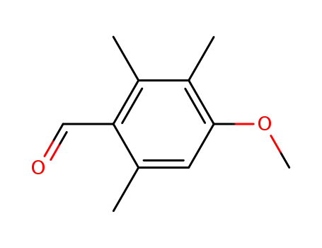 Molecular Structure of 54344-92-2 (4-METHOXY-2,3,6-TRIMETHYL-BENZALDEHYDE)