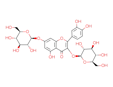 4H-1-Benzopyran-4-one,2-(3,4-dihydroxyphenyl)-3-(b-D-galactopyranosyloxy)-7-(b-D-glucopyranosyloxy)-5-hydroxy-