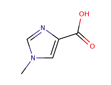 Molecular Structure of 41716-18-1 (1-Methyl-1H-imidazole-4-carboxylic acid)