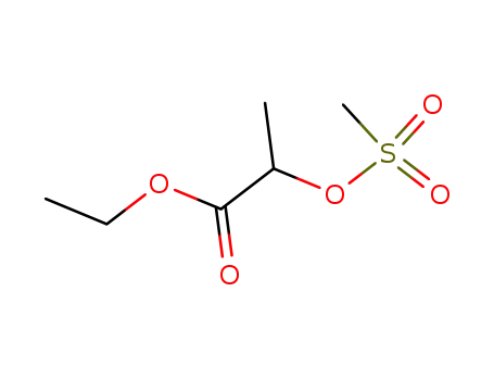 Molecular Structure of 58742-64-6 (ETHYL (S)-(-)-2-((METHYLSULFONYL)OXY)-PROPIONATE, TECH., 90)
