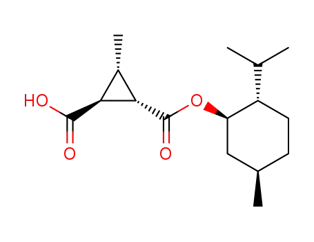 menthyl (1S,2S,3S)-2-carboxy-3-methylcyclopropane-1-carboxylate
