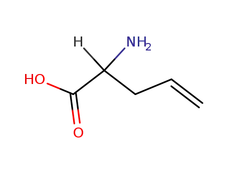 Molecular Structure of 7685-44-1 (DL-2-AMINO-4-PENTENOIC ACID)