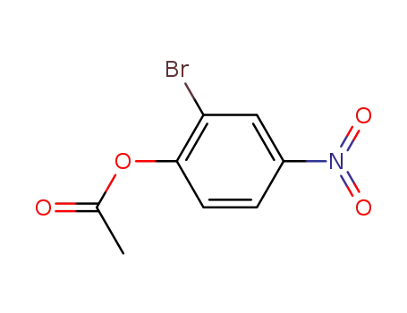 Molecular Structure of 63801-96-7 (Phenol, 2-broMo-4-nitro-, 1-acetate)