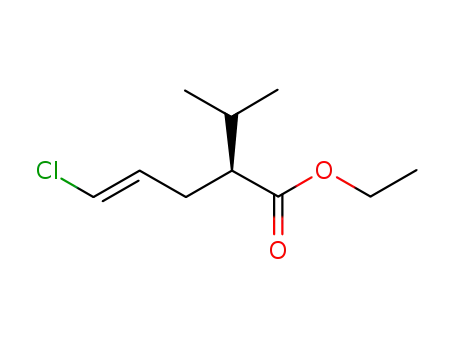 Molecular Structure of 324519-67-7 ((S,E)-ethyl 5-chloro-2-isopropylpent-4-enoate)