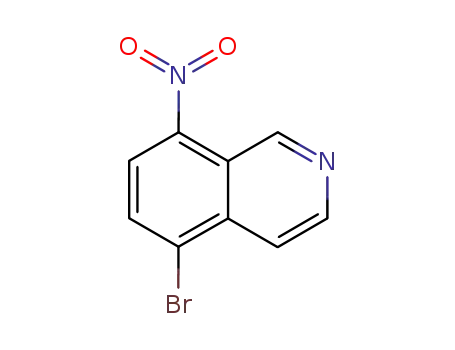 Molecular Structure of 63927-23-1 (5-Bromo-8-nitroisoquinoline)
