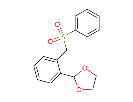 Molecular Structure of 226089-80-1 (2-(1,3-DIOXOLAN-2-YL)BENZYL PHENYL SULFONE)
