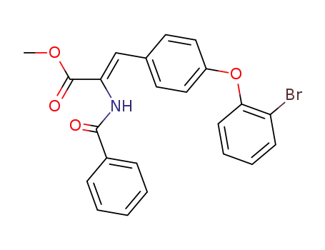 (Z)-2-Benzoylamino-3-[4-(2-bromo-phenoxy)-phenyl]-acrylic acid methyl ester