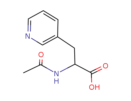 Molecular Structure of 170092-30-5 (2-ACETYLAMINO-3-PYRIDIN-3-YL-PROPIONIC ACID)