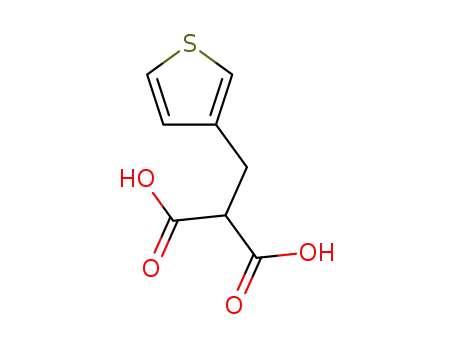 Molecular Structure of 26415-26-9 ((thiophen-3-ylmethyl)propanedioic acid)