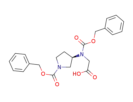 (3s)-3-(벤질옥시카르보닐-카르복시메틸-아미노)-피롤리딘-1-카르복실산 벤질 에스테르
