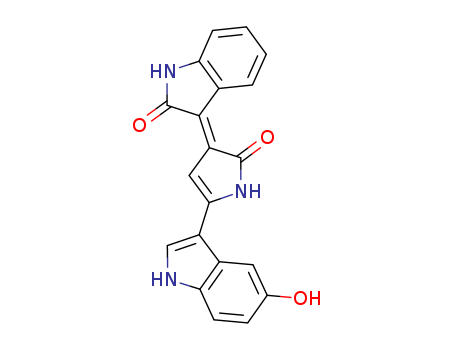 2H-Indol-2-one,3-[1,2-dihydro-5-(5-hydroxy-1H-indol-3-yl)-2-oxo-3H-pyrrol-3-ylidene]-1,3-dihydro-,(3E)-