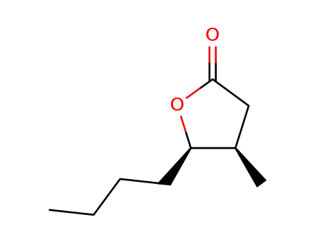 Molecular Structure of 105015-53-0 (2(3H)-Furanone, 5-butyldihydro-4-methyl-, (4R,5R)-)