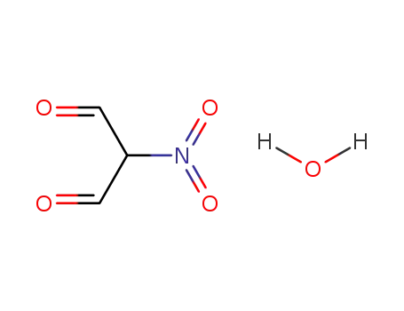 Molecular Structure of 879369-38-7 (Propanedial, nitro-, monohydrate)