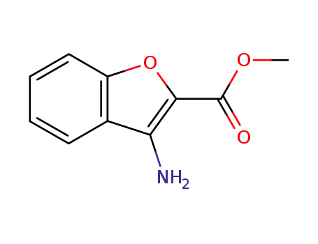 Molecular Structure of 57805-85-3 (3-AMINO-BENZOFURAN-2-CARBOXYLIC ACID METHYL ESTER)
