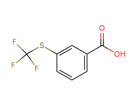 Molecular Structure of 946-65-6 (3-(TRIFLUOROMETHYLTHIO)BENZOIC ACID)