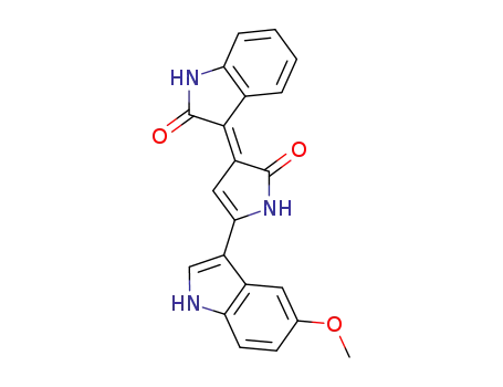 3-[(<i>E</i>)-5-(5-methoxy-indol-3-yl)-2-oxo-1,2-dihydro-pyrrol-3-ylidene]-indolin-2-one