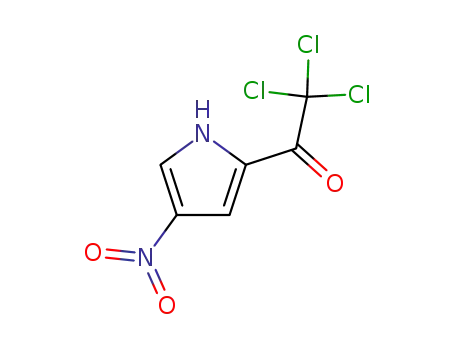 Molecular Structure of 53391-50-7 (2,2,2-TRICHLORO-1-(4-NITRO-1H-PYRROL-2-YL)-ETHANONE)