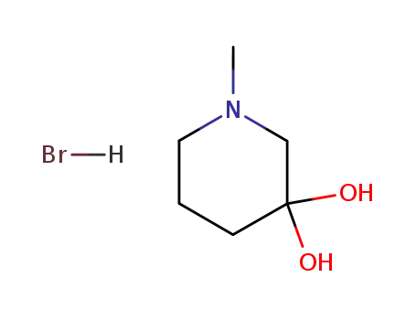 1-methylpiperidine-3,3-diol hydrobromide (1:1)