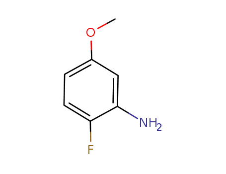 Molecular Structure of 62257-15-2 (Benzenamine, 2-fluoro-5-methoxy- (9CI))