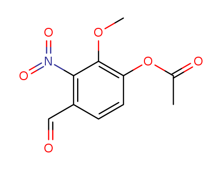 Benzaldehyde,4-(acetyloxy)-3-methoxy-2-nitro- cas  2698-69-3