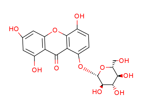 9H-Xanthen-9-one, 8-(b-D-glucopyranosyloxy)-1,3,5-trihydroxy-