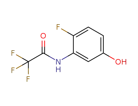 Molecular Structure of 1228996-49-3 (2-fluoro-5-hydroxy-N-(trifluoroacetyl)aniline)