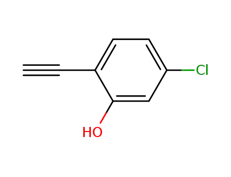 Molecular Structure of 36739-98-7 (2-Hydroxy-4-chlorphenylacetylen)