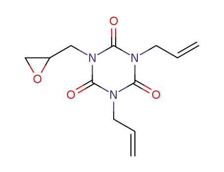 Molecular Structure of 20395-16-8 (1,3,5-Triazine-2,4,6(1H,3H,5H)-trione, 1-(2-oxiranylMethyl)-3,5-di-2-propen-1-yl-)