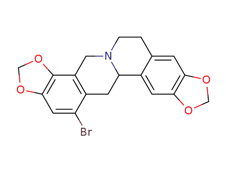 14-bromo-6,7,12b,13-tetrahydro-4<i>H</i>-[1,3]dioxolo[4,5-<i>g</i>][1,3]dioxolo[4',5':7,8]isoquino[3,2-<i>a</i>]isoquinoline