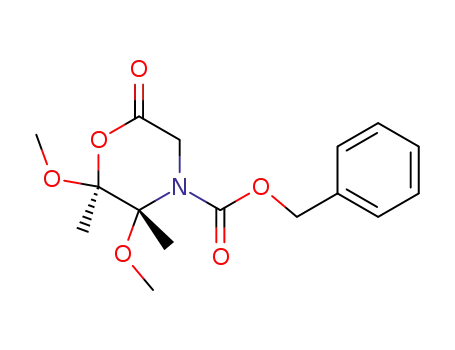 4-Morpholinecarboxylic acid, 2,3-dimethoxy-2,3-dimethyl-6-oxo-,
phenylmethyl ester, (2S,3R)-