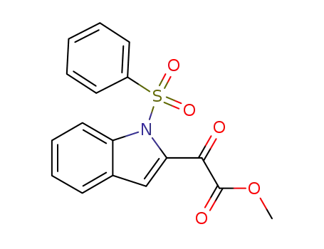 N-(phenylsulfonyl)-2-methoxalylindole