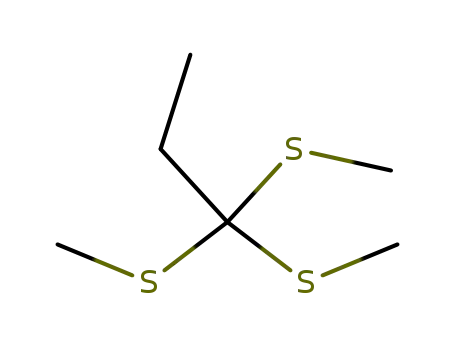 Molecular Structure of 83994-43-8 (Propane, 1,1,1-tris(methylthio)-)