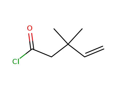 Molecular Structure of 88819-78-7 (4-Pentenoyl chloride, 3,3-dimethyl-)