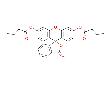 Molecular Structure of 7298-65-9 (Fluorescein dibutyrate)