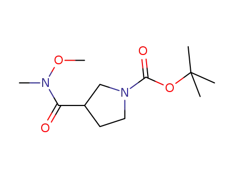 TERT-부틸 3-(메톡시(메틸)카바모일)피롤리딘-1-카복실레이트