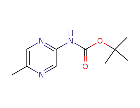 Molecular Structure of 369638-68-6 (Carbamic acid, (5-methylpyrazinyl)-, 1,1-dimethylethyl ester (9CI))