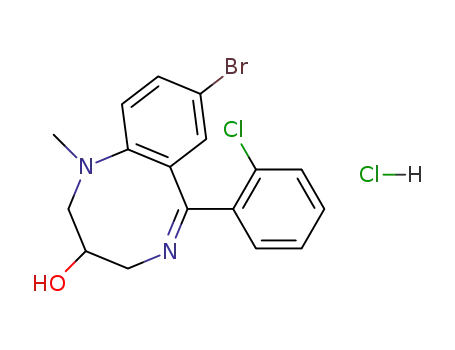 (E)-8-Bromo-6-(2-chloro-phenyl)-1-methyl-1,2,3,4-tetrahydro-benzo[b][1,5]diazocin-3-ol; hydrochloride