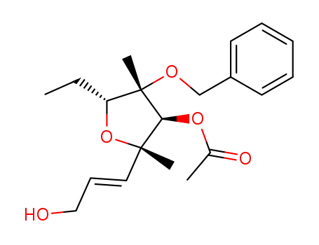 Acetic acid (2S,3S,4S,5R)-4-benzyloxy-5-ethyl-2-((E)-3-hydroxy-propenyl)-2,4-dimethyl-tetrahydro-furan-3-yl ester