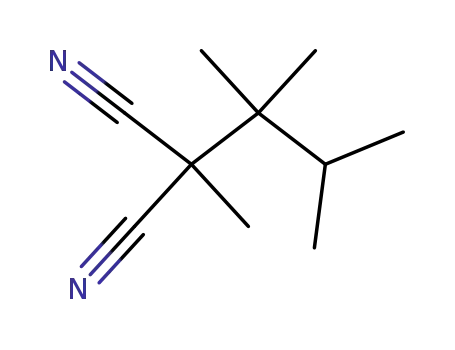 Molecular Structure of 85688-96-6 (Methyl(1,1,2-trimethylpropyl)malononitrile)