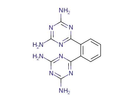 Molecular Structure of 5118-79-6 (6,6'-(2,1-Phenylene)bis(1,3,5-triazine-2,4-diamine))