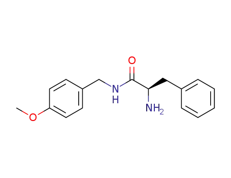 Molecular Structure of 918161-10-1 ((R)-2-amino-N-(4-methoxy-benzyl)-3-phenyl-propionamide)