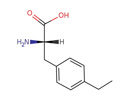 Molecular Structure of 4313-70-6 ((S)-2-Amino-3-(4-ethylphenyl)propanoic acid)