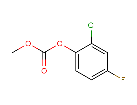 Molecular Structure of 84478-88-6 (Carbonic acid, 2-chloro-4-fluorophenyl methyl ester)