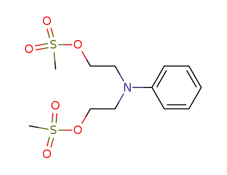 Molecular Structure of 22964-38-1 (N,N-bis<2-<(methylsulfonyl)oxy>ethyl>aniline)